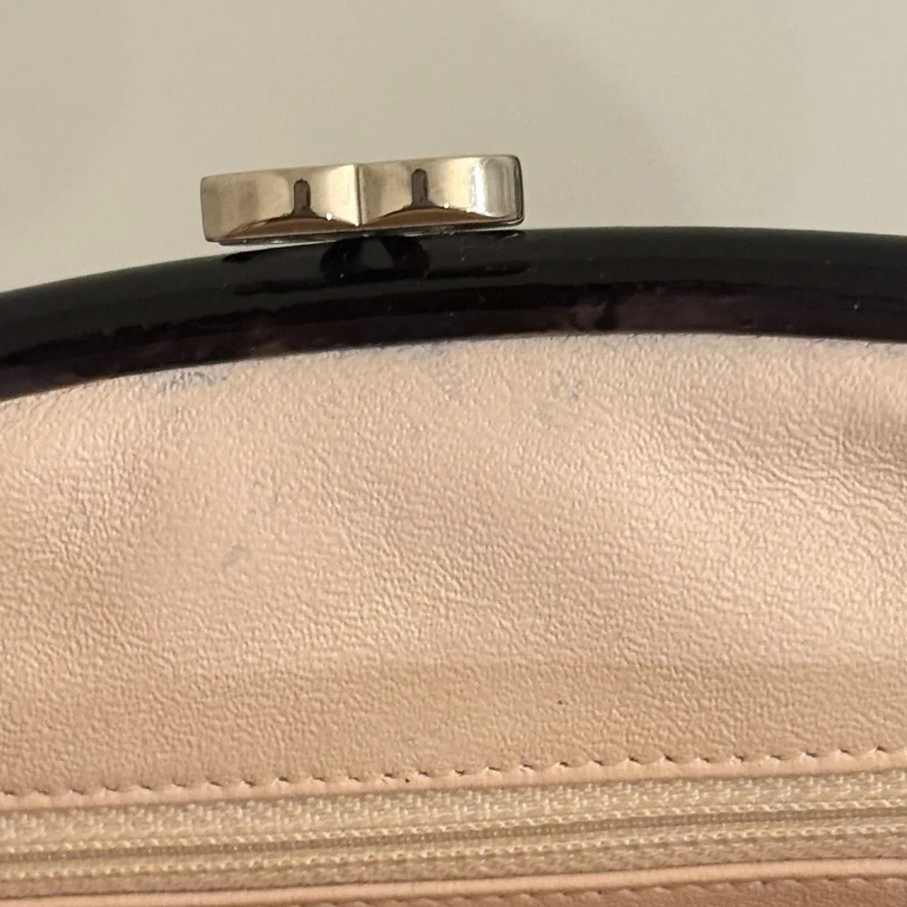 CHANEL Black Patent Quilted Clutch - Picture 9 of 12